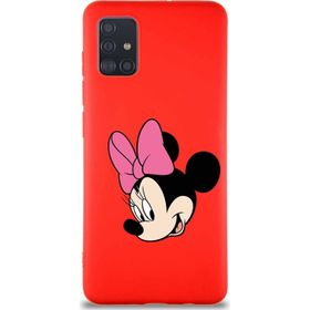 Printify Samsung Galaxy A51 Soft Premier Kapak Minnie Mouse-B Tasarımlı Silikon Cep Telefonu Kılıfı