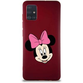 Printify Samsung Galaxy A51 Soft Premier Kapak Minnie Mouse-C Tasarımlı Silikon Cep Telefonu Kılıfı