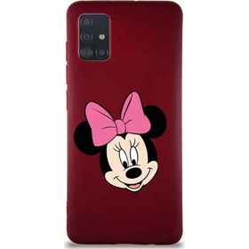 Printify Samsung Galaxy A51 Soft Premier Kapak Minnie Mouse-C Tasarımlı Silikon Cep Telefonu Kılıfı