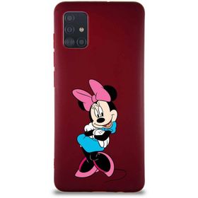Printify Samsung Galaxy A51 Soft Premier Kapak Minnie Mouse-D Tasarımlı Silikon Cep Telefonu Kılıfı