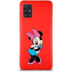 Printify Samsung Galaxy A51 Soft Premier Kapak Minnie Mouse-D Tasarımlı Silikon Cep Telefonu Kılıfı