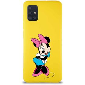 Printify Samsung Galaxy A51 Soft Premier Kapak Minnie Mouse-D Tasarımlı Silikon Cep Telefonu Kılıfı