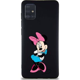 Printify Samsung Galaxy A51 Soft Premier Kapak Minnie Mouse-D Tasarımlı Silikon Cep Telefonu Kılıfı