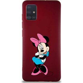 Printify Samsung Galaxy A51 Soft Premier Kapak Minnie Mouse-D Tasarımlı Silikon Cep Telefonu Kılıfı