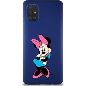 Printify Samsung Galaxy A51 Soft Premier Kapak Minnie Mouse-D Tasarımlı Silikon Cep Telefonu Kılıfı