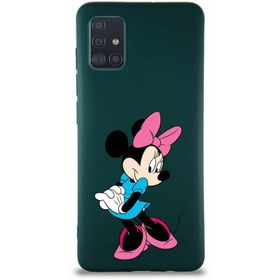 Printify Samsung Galaxy A51 Soft Premier Kapak Minnie Mouse-F Tasarımlı Silikon Cep Telefonu Kılıfı