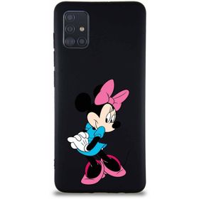 Printify Samsung Galaxy A51 Soft Premier Kapak Minnie Mouse-F Tasarımlı Silikon Cep Telefonu Kılıfı