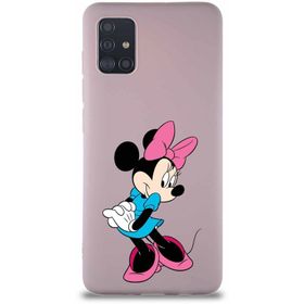 Printify Samsung Galaxy A51 Soft Premier Kapak Minnie Mouse-F Tasarımlı Silikon Cep Telefonu Kılıfı