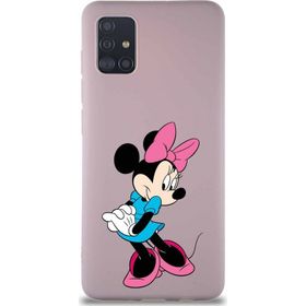 Printify Samsung Galaxy A51 Soft Premier Kapak Minnie Mouse-F Tasarımlı Silikon Cep Telefonu Kılıfı