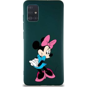 Printify Samsung Galaxy A51 Soft Premier Kapak Minnie Mouse-F Tasarımlı Silikon Cep Telefonu Kılıfı