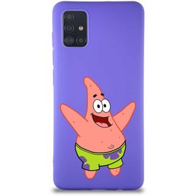 Printify Samsung Galaxy A51 Soft Premier Kapak Patrick Yıldız Tasarımlı Silikon Cep Telefonu Kılıf