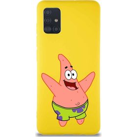 Printify Samsung Galaxy A51 Soft Premier Kapak Patrick Yıldız Tasarımlı Silikon Cep Telefonu Kılıf