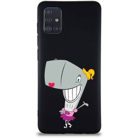 Printify Samsung Galaxy A51 Soft Premier Kapak Pearl Yengeç Tasarımlı Silikon Cep Telefonu Kılıf