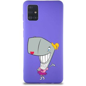 Printify Samsung Galaxy A51 Soft Premier Kapak Pearl Yengeç Tasarımlı Silikon Cep Telefonu Kılıf