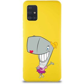 Printify Samsung Galaxy A51 Soft Premier Kapak Pearl Yengeç Tasarımlı Silikon Cep Telefonu Kılıf