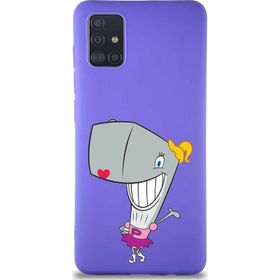 Printify Samsung Galaxy A51 Soft Premier Kapak Pearl Yengeç Tasarımlı Silikon Cep Telefonu Kılıf