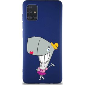 Printify Samsung Galaxy A51 Soft Premier Kapak Pearl Yengeç Tasarımlı Silikon Cep Telefonu Kılıf