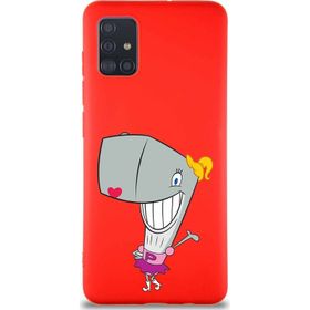 Printify Samsung Galaxy A51 Soft Premier Kapak Pearl Yengeç Tasarımlı Silikon Cep Telefonu Kılıf
