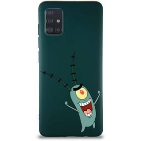 Printify Samsung Galaxy A51 Soft Premier Kapak Plankton Tasarımlı Silikon Cep Telefonu Kılıf