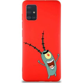 Printify Samsung Galaxy A51 Soft Premier Kapak Plankton Tasarımlı Silikon Cep Telefonu Kılıf