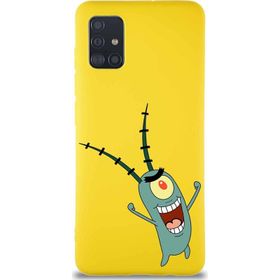 Printify Samsung Galaxy A51 Soft Premier Kapak Plankton Tasarımlı Silikon Cep Telefonu Kılıf