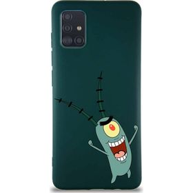 Printify Samsung Galaxy A51 Soft Premier Kapak Plankton Tasarımlı Silikon Cep Telefonu Kılıf