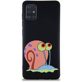 Printify Samsung Galaxy A51 Soft Premier Kapak Salyangoz Gary Tasarımlı Silikon Cep Telefonu Kılıf