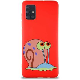 Printify Samsung Galaxy A51 Soft Premier Kapak Salyangoz Gary Tasarımlı Silikon Cep Telefonu Kılıf