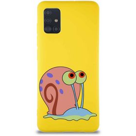 Printify Samsung Galaxy A51 Soft Premier Kapak Salyangoz Gary Tasarımlı Silikon Cep Telefonu Kılıf