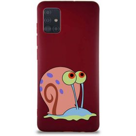 Printify Samsung Galaxy A51 Soft Premier Kapak Salyangoz Gary Tasarımlı Silikon Cep Telefonu Kılıf
