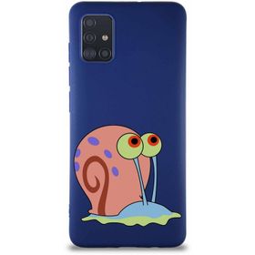 Printify Samsung Galaxy A51 Soft Premier Kapak Salyangoz Gary Tasarımlı Silikon Cep Telefonu Kılıf