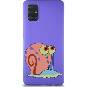 Printify Samsung Galaxy A51 Soft Premier Kapak Salyangoz Gary Tasarımlı Silikon Cep Telefonu Kılıf