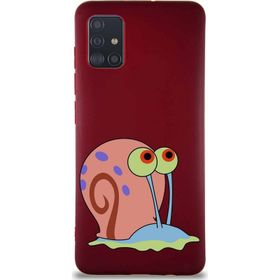 Printify Samsung Galaxy A51 Soft Premier Kapak Salyangoz Gary Tasarımlı Silikon Cep Telefonu Kılıf
