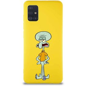 Printify Samsung Galaxy A51 Soft Premier Kapak Squidward Dokunaç Tasarımlı Silikon Cep Telefonu Kılıf