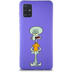 Printify Samsung Galaxy A51 Soft Premier Kapak Squidward Dokunaç Tasarımlı Silikon Cep Telefonu Kılıf