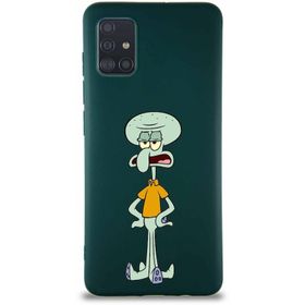 Printify Samsung Galaxy A51 Soft Premier Kapak Squidward Dokunaç Tasarımlı Silikon Cep Telefonu Kılıf