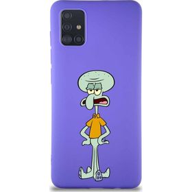Printify Samsung Galaxy A51 Soft Premier Kapak Squidward Dokunaç Tasarımlı Silikon Cep Telefonu Kılıf