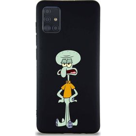 Printify Samsung Galaxy A51 Soft Premier Kapak Squidward Dokunaç Tasarımlı Silikon Cep Telefonu Kılıf