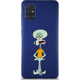 Printify Samsung Galaxy A51 Soft Premier Kapak Squidward Dokunaç Tasarımlı Silikon Cep Telefonu Kılıf