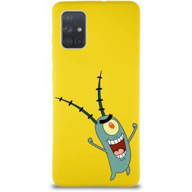 Printify Samsung Galaxy A71 Soft Premier Kapak Plankton Tasarımlı Silikon Cep Telefonu Kılıfı