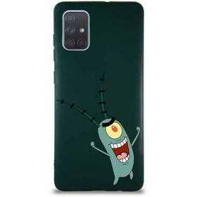 Printify Samsung Galaxy A71 Soft Premier Kapak Plankton Tasarımlı Silikon Cep Telefonu Kılıfı