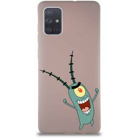 Printify Samsung Galaxy A71 Soft Premier Kapak Plankton Tasarımlı Silikon Cep Telefonu Kılıfı
