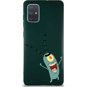 Printify Samsung Galaxy A71 Soft Premier Kapak Plankton Tasarımlı Silikon Cep Telefonu Kılıfı