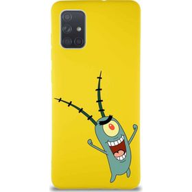 Printify Samsung Galaxy A71 Soft Premier Kapak Plankton Tasarımlı Silikon Cep Telefonu Kılıfı