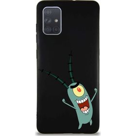 Printify Samsung Galaxy A71 Soft Premier Kapak Plankton Tasarımlı Silikon Cep Telefonu Kılıfı