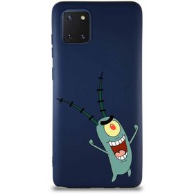 Printify Samsung Galaxy A81 Soft Premier Kapak Plankton Tasarımlı Silikon Cep Telefonu Kılıfı