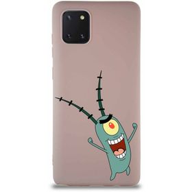 Printify Samsung Galaxy A81 Soft Premier Kapak Plankton Tasarımlı Silikon Cep Telefonu Kılıfı