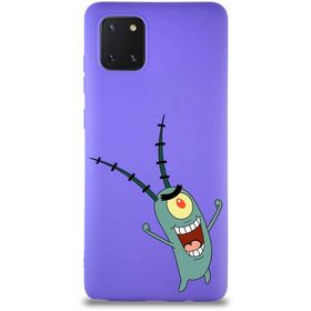 Printify Samsung Galaxy A81 Soft Premier Kapak Plankton Tasarımlı Silikon Cep Telefonu Kılıfı