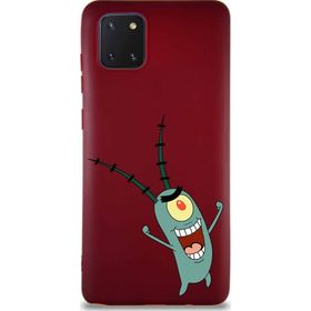 Printify Samsung Galaxy A81 Soft Premier Kapak Plankton Tasarımlı Silikon Cep Telefonu Kılıfı