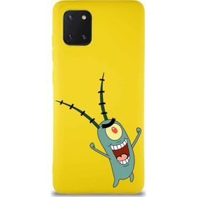 Printify Samsung Galaxy A81 Soft Premier Kapak Plankton Tasarımlı Silikon Cep Telefonu Kılıfı